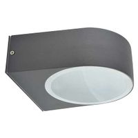 Zewnętrzna LAMPA ścienna LIMO 03133 Ideus elewacyjna OPRAWA tarasowy KINKIET przyścienny outdoor IP54 ciemnoszary