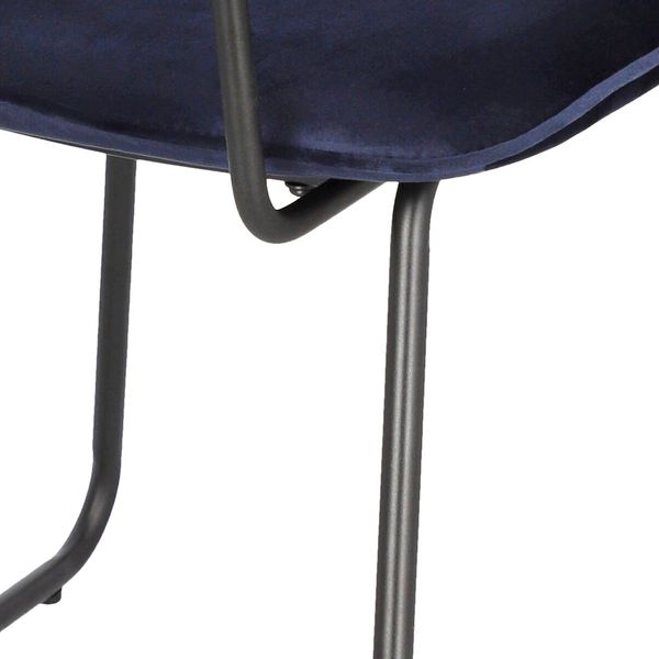 Krzesło Adele VIC granatowe tapicerowane zdjęcie 5
