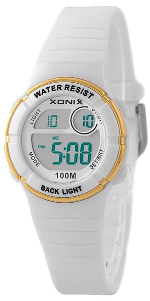 Xonix Mały zegarek wielofunkcyjny, model damski i dziecięcy, alarm, podświetlenie, wodoszczelny 100 m na Arena.pl