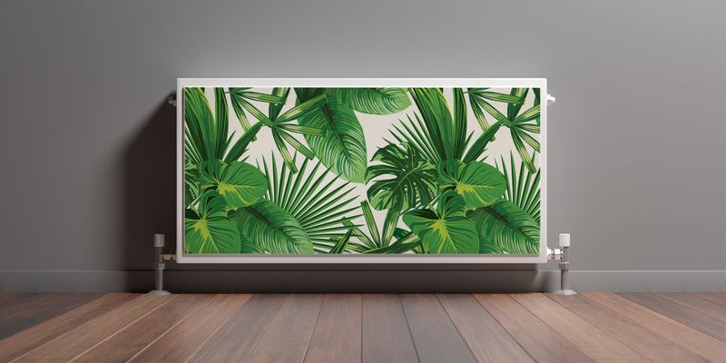 Magnetyczna MASKOWNICA Grzejnika Liście Tropikalne Natura 90cm x 60cm zdjęcie 3