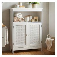 Szafka łazienkowa komoda regał do łazienki biały półki