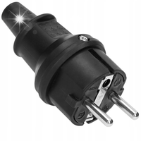 WTYCZKA GUMOWA 16A 230V IP44 HERMETYCZNA MINI NA KABEL UNI-SCHUKO ORNO