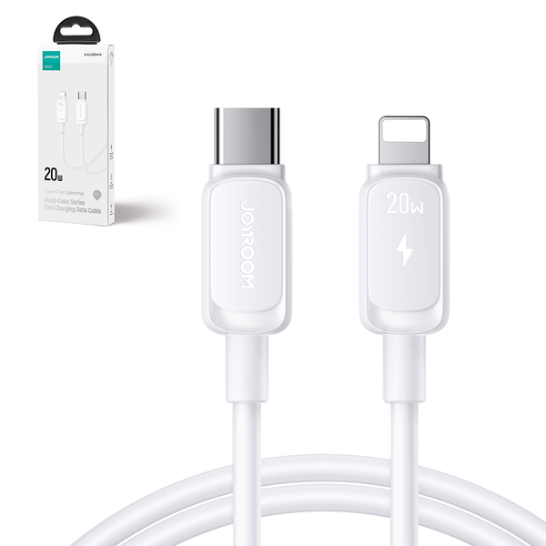 Kabel przewód do iPhone USB-C - Lightning 20W 1.2m biały zdjęcie 2