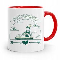 Kubek Czerwony Dla Piekarza Best Piekarz Prezent Z Nadrukiem Ze Zdjęciem