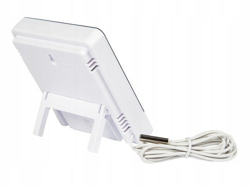 TERMOMETR STACJA POGODY POGODOWA HIGROMETR ZEGAR BATERIA ZESTAW SONDA na Arena.pl