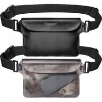 Etui Spigen Universal Waterproof Waist Bag czarny/black 2 szt. uniwersalna