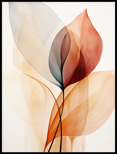 Plakat 60x80cm Eteryczne Liście na Arena.pl