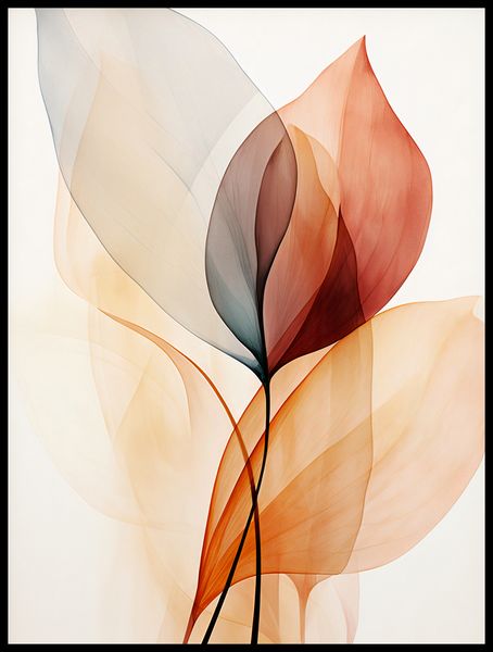 Plakat 60x80cm Eteryczne Liście zdjęcie 2