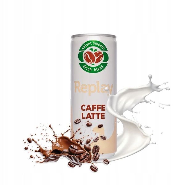 Mrożona Kawa Latte - Idealna kawa w puszce REPLAY Caffe Latte zdjęcie 4