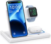 Stacja ładująca indukcyjna 3w1 na telefon, zegarek i słuchawki biała EXW