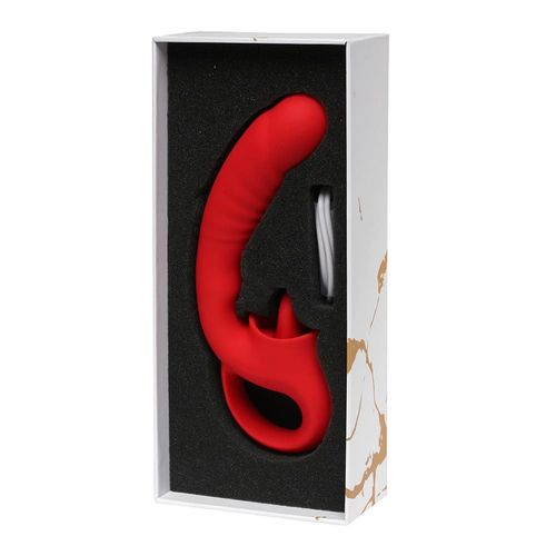 rouge velvet   mini g spot + licking vibrator na Arena.pl