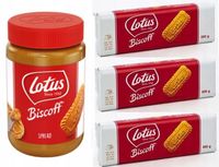 Ciastka LOTUS BISCOFF Karmelizowane 3x250g + Krem