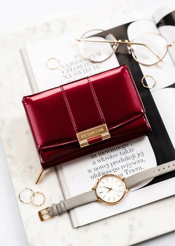 Peterson damski portfel ze skóry ekologicznej w kwiaty pionowy na na Arena.pl