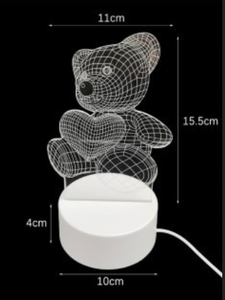 Lampka 3D miś na Arena.pl