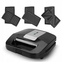 OPIEKACZ DO KANAPEK SANDWICH GRILL ELEKTRYCZNY GOFROWNICA 3-w-1 KAMILLE