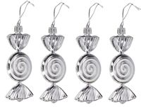 BOMBKI PLASTIKOWE NA CHOINKĘ STROIK 4SZT BOMBKI CHOINKOWE