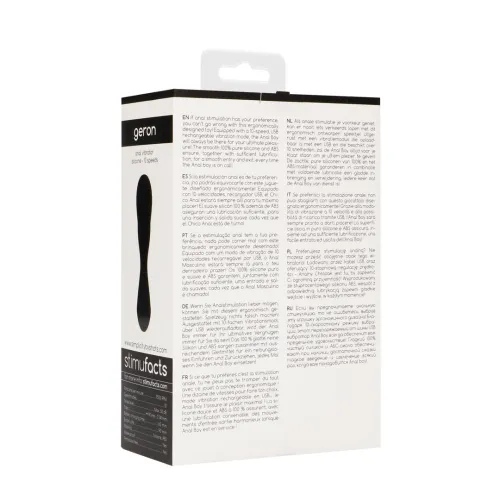 simplicity geron - wibrator analny 10 trybow, silikonowy, usb na Arena.pl