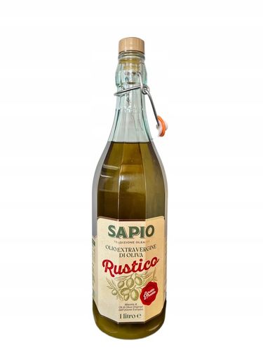 Oliwa z oliwek Extra Virgin 1L NIEFILTROWANA Świeża - Rustico SAPIO na Arena.pl