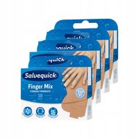 Salvequick Finger Mix - Wygodne i Wodoodporne plastry na palce - 18 sztuk