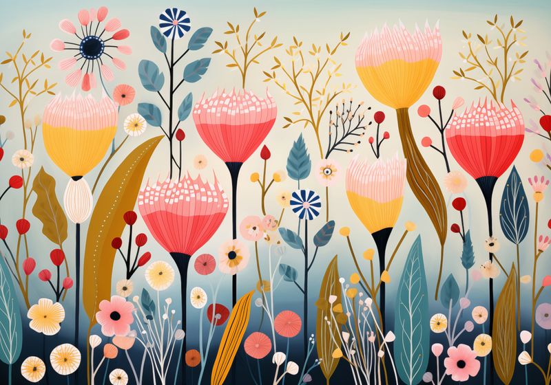 Plakat 100x70cm Ogród Marzeń zdjęcie 1