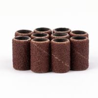 Kapturki do manicure pedicure 6mm gradacja 120 AlleMed brązowe 10 szt