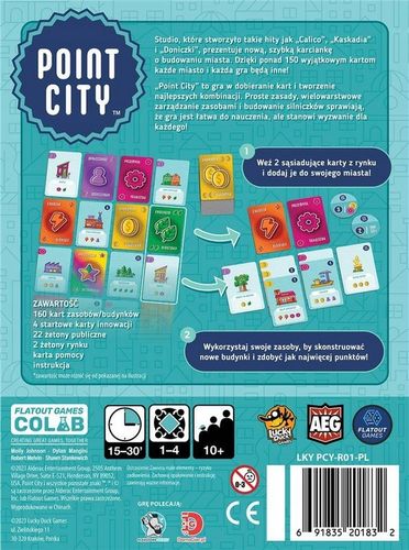 Point City gra planszowa KARCIANA rodzinna budowa miasta RODZINNA 10+ na Arena.pl