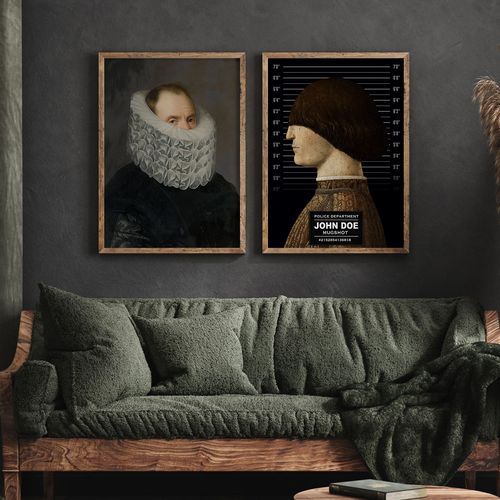 Zestaw dwóch plakatów obrazów 21x29,7 cm A4 na Arena.pl