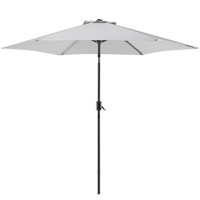 Parasol ogrodowy ø 270 cm jasnoszary VARESE