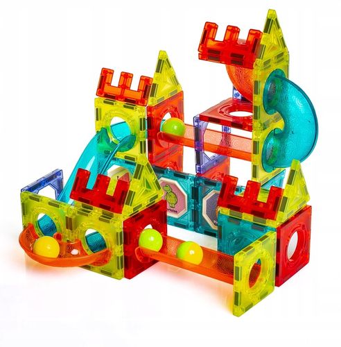 Klocki magnetyczne LABIRYNT TOR KULKOWY 96 el. na Arena.pl