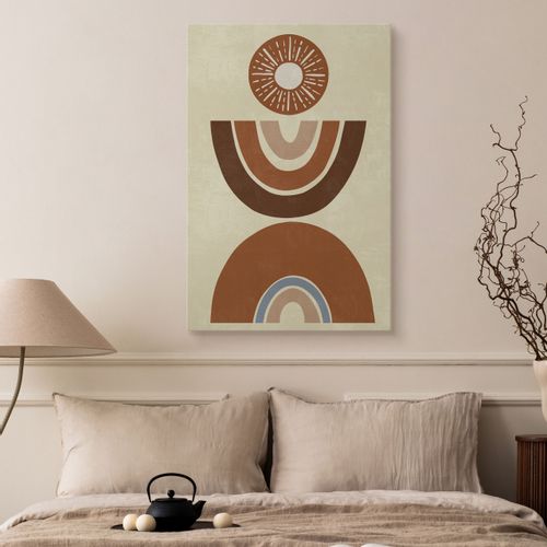 Obraz Na Płótnie Do Salonu Abstrakcja Aztecki Wzór Styl Boho 20cm x 30cm na Arena.pl