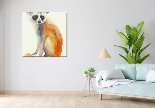 Obraz 90x90cm Lemurek na Arena.pl