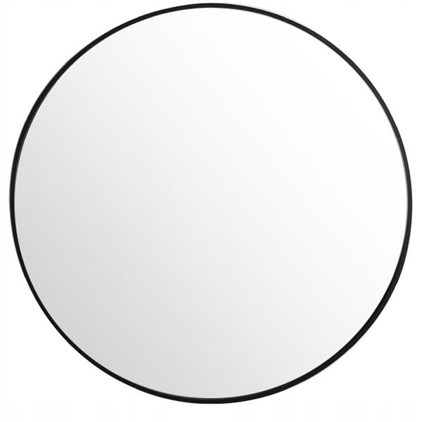 Lustro ścienne okrągłe duże czarna rama 60cm zdjęcie 5