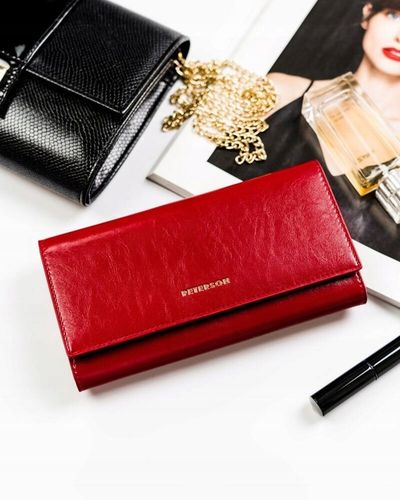 PETERSON pojemny portfel skórzany damski bigiel na Arena.pl