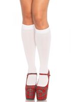 nylon knee highs white