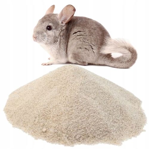 Piasek pył kąpielowy dla szynszyli, 0,1-0,5 mm, 20 kg, atest PZH na Arena.pl