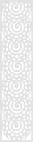 A5 Zawieszka dekor ozdoba ażurowa biały 21x90 cm