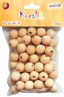 koraliki drewniane naturalne 18mm 60szt. | pj-5993