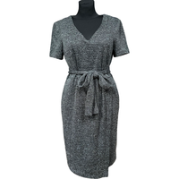 Sukienka do Kolana Casual Wygodna Stylowa Wytrzymała Czarna 42