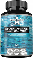APOLLO'S HEGEMONY Diamond Fish Oil D3&K2 120 kaps. omega-3 EPA DHA