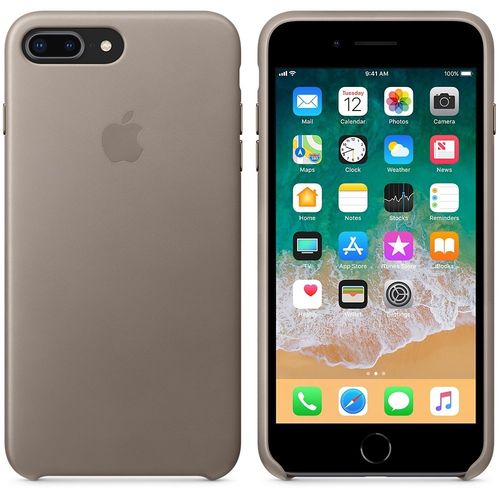 Apple iPhone 8 Plus / 7 Plus Leather Case - Taupe na Arena.pl