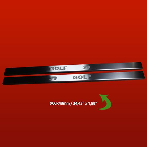 Listwa progowa VOLKSWAGEN GOLF MK7 GOLF R Stal nierdzewna 304 mat 2szt na Arena.pl