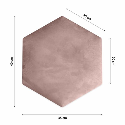 PANELE TAPICEROWANE PLASTER MIODU Heksagon RÓŻOWY 35cm x 40cm na Arena.pl