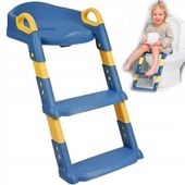 NAKŁADKA NA SEDES TOALETĘ drabinka dla dzieci SCHODKI WC stopnie Niebieska