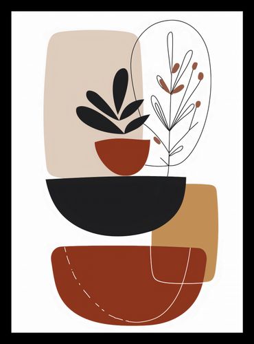 Plakat 20,5x28,4cm Botaniczna Abstrakcja na Arena.pl