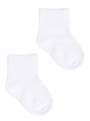 SKARPETKI NIEMOWLĘCE Z BAWEŁNY ORGANICZNEJ SKARPETY BIAŁE 3-PAK 0-3 m na Arena.pl