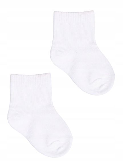 SKARPETKI NIEMOWLĘCE Z BAWEŁNY ORGANICZNEJ SKARPETY BIAŁE 3-PAK 0-3 m zdjęcie 2