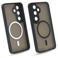 Etui do Galaxy S25 czarny mat MagSafe case plecki pokrowiec ochrona