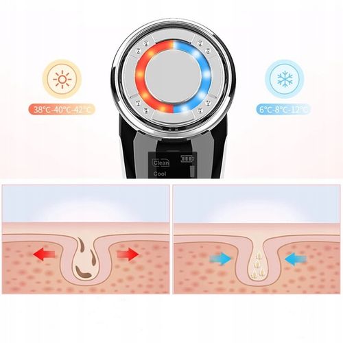 MEZOTERAPIA BEZIGŁOWA MASAŻER EMS TWARZY LIFTING 5w1 URZĄDZENIE DO MASAŻU na Arena.pl