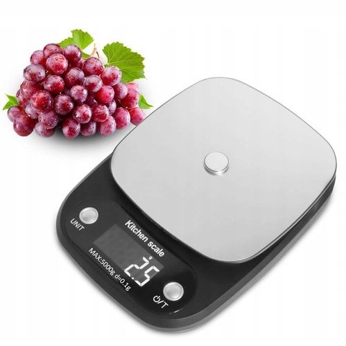 Waga kuchenna ARSA GO 0.1g TARA BATERIE GRAM UNCJA KARAT GRAM czarny 5 kg na Arena.pl