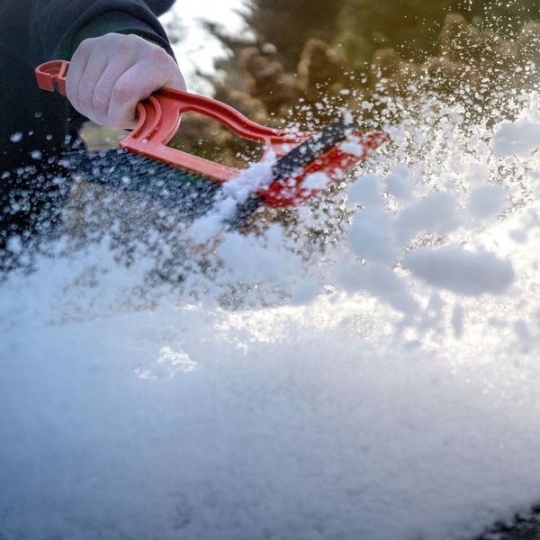 Skrobaczka Do Szyb Szczotka Skrobak Lodu Długa 2W1 zdjęcie 5